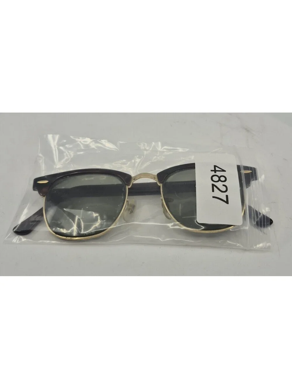 Ray Ban Bausch & Lomb Clubmaster Sunglasses Tortoise Gold W0366 Mens USA Vintage